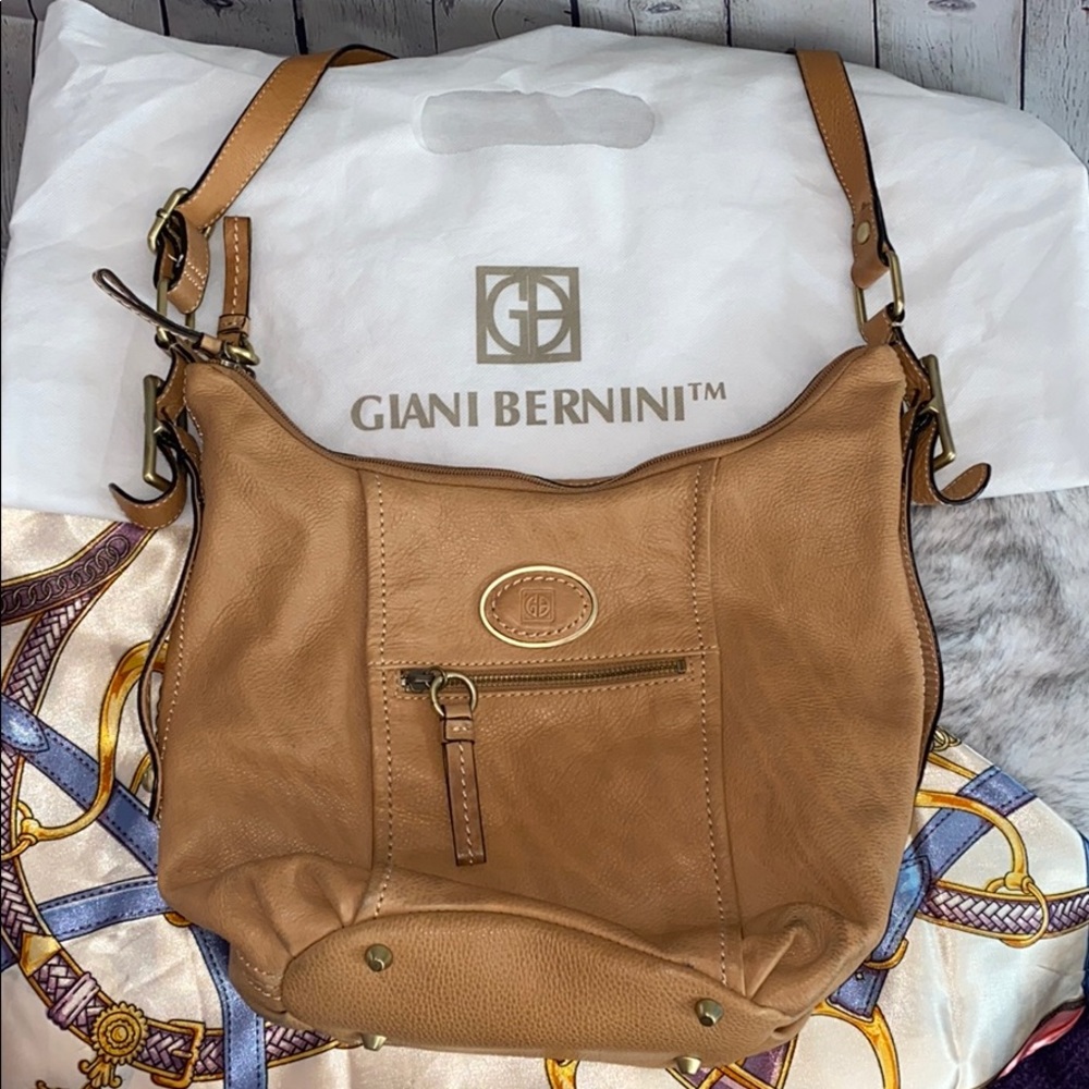Giani Bernini Tan Genuine Leather tote